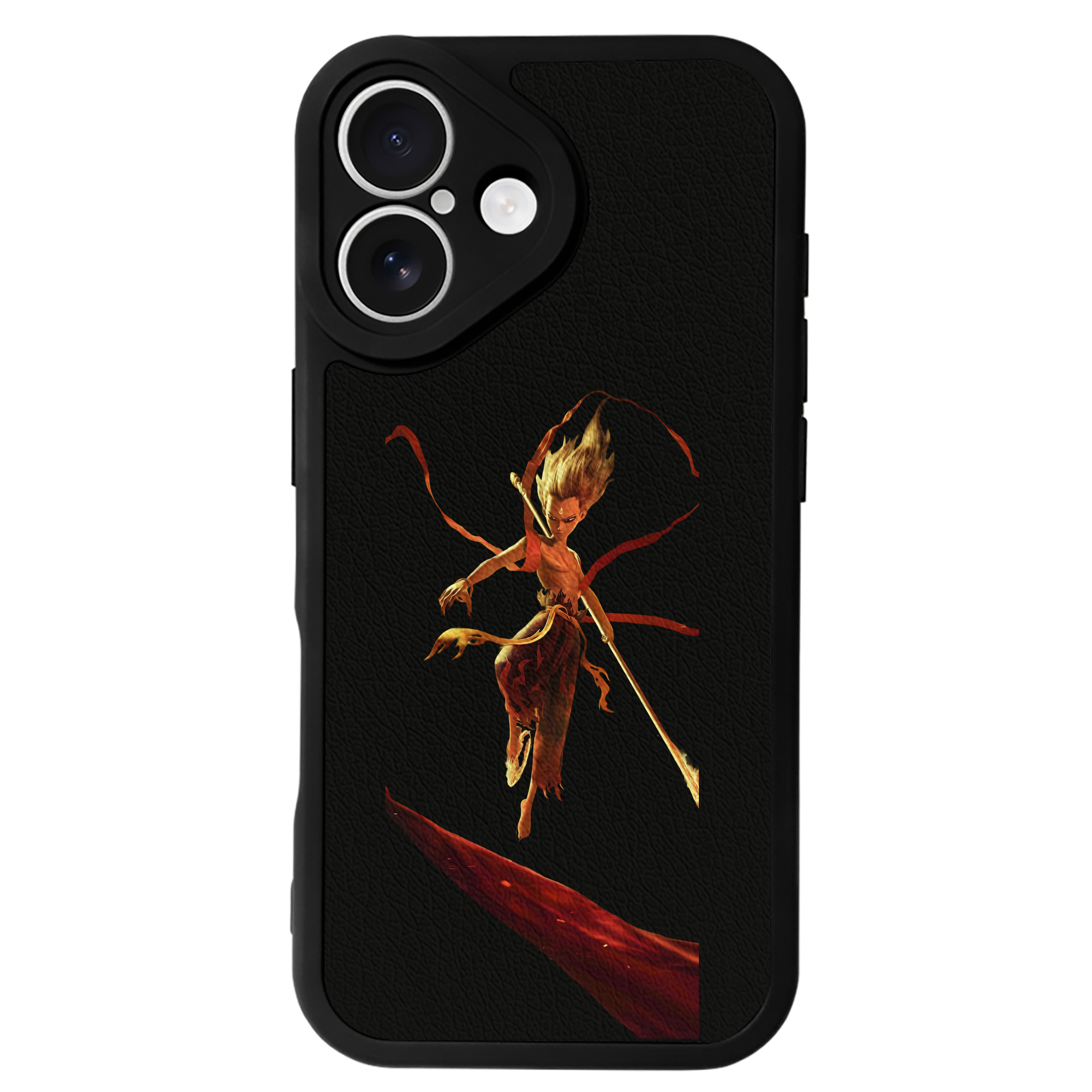 （画像用） Ne Zha 2 ナタ 魔童の大暴れ 【iPhone 16シリーズ対応】シリコンスマホケース（レザー調） 材質：シリコン